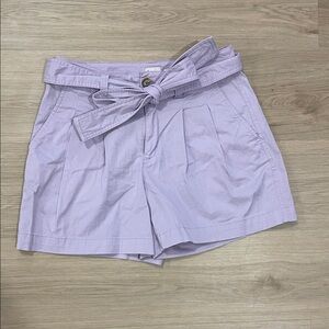 a new day High Waist Lavender Shorts with Belt